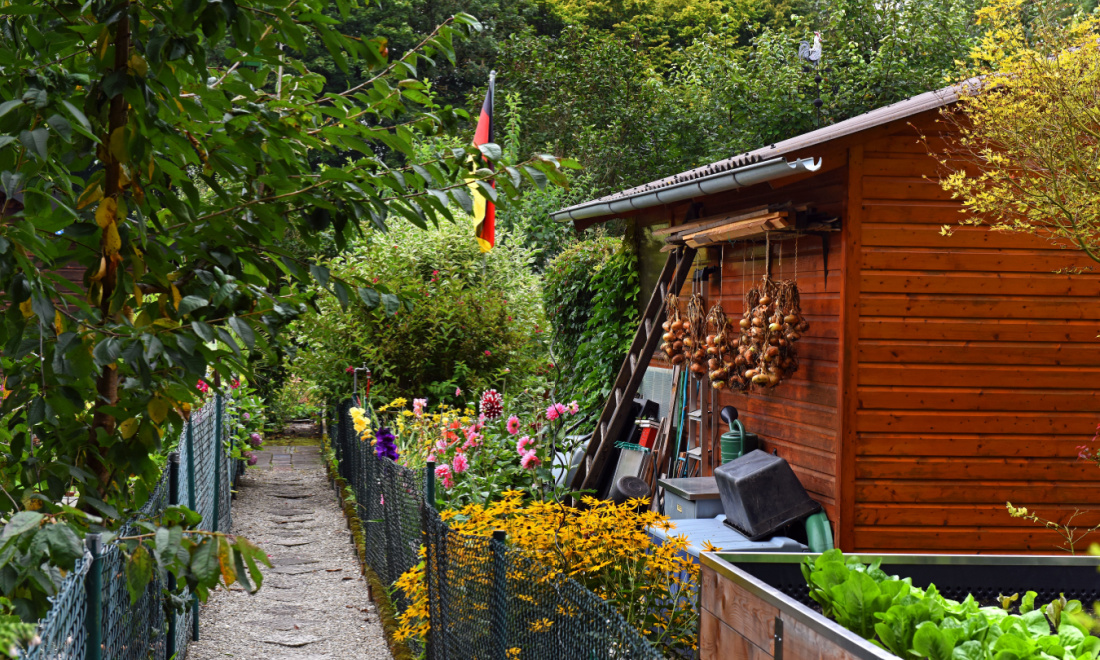 How did Germany fall in love with the Kleingarten allotment?